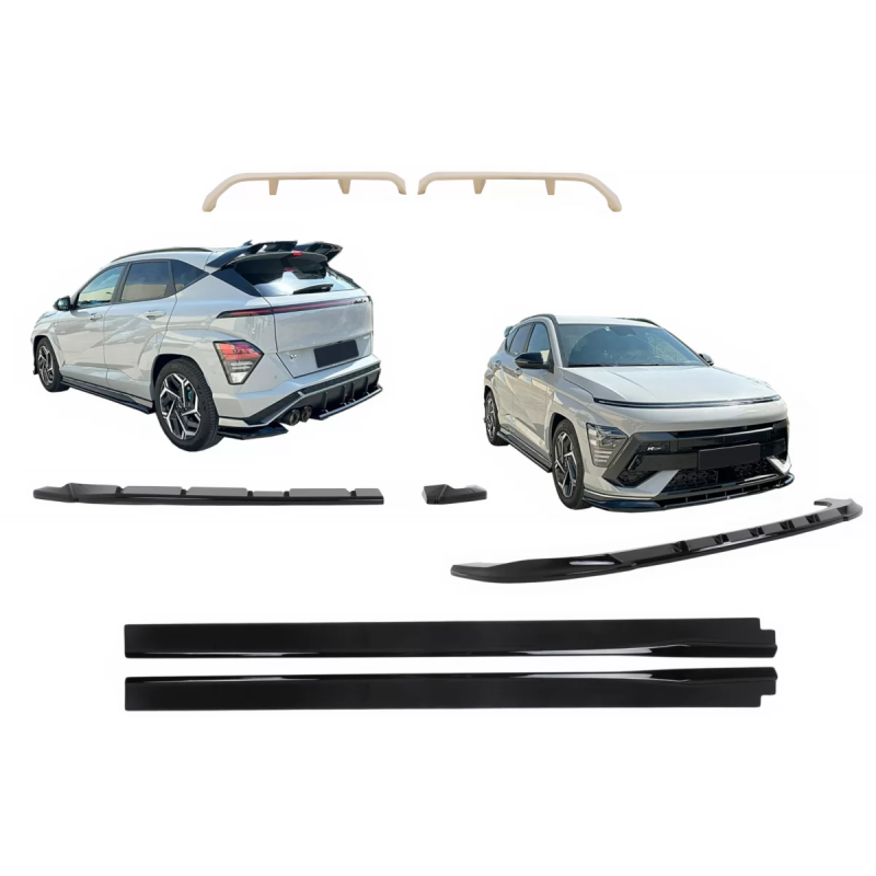 Aero Kit carrozzeria compatibile con Hyundai Kona N-Line Mk2 (2023-) (Cod. K-COCBHYKMK2AERO)
