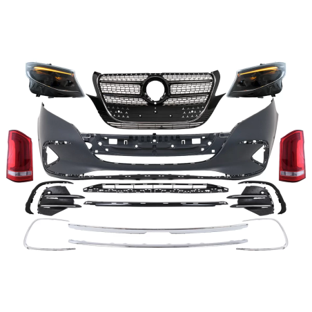 Kit carrozzeria completo compatibile con Mercedes Vito (2020-2024) (Cod. K-CBMBW447FLR)