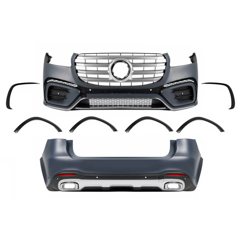 Kit carrozzeria compatibile con Mercedes GLS SUV X167 (2019-2023) Sport Line design (Cod. K-CBMBGLSA