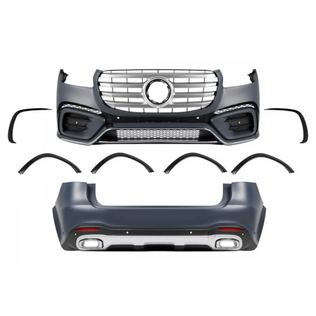 Kit carrozzeria compatibile con Mercedes GLS SUV X167 (2019-2023) Sport Line design (Cod. K-CBMBGLSA