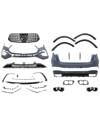 Kit carrozzeria compatibile con Mercedes GLE W167 SUV (2024-in poi) GLE53 design (Cod. K-CBMBGLEW167