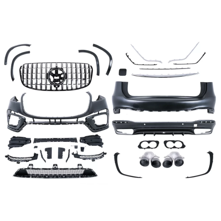Kit carrozzeria completo compatibile con Mercedes GLS SUV X167 (2019-2023) GLS53 design (Cod. K-CBMB