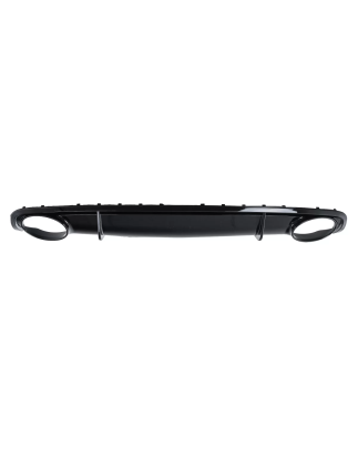 Paraurti posteriore Spoiler Diffusore & Terminali di scarico compatibile con Audi A4 B8 B8.5 Berlina