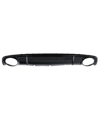 Paraurti posteriore Spoiler Diffusore & Terminali di scarico compatibile con Audi A4 B8 B8.5 Berlina