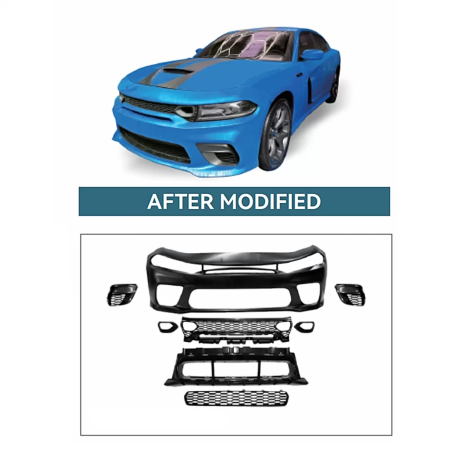 Paraurti anteriore Assembly compatibile con Dodge Charger LD (2021-) S design (Cod. K-FBDOGCHSR)