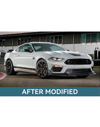 Paraurti anteriore compatibile con Ford Mustang Mk6 VI Sixth Generation Facelift (2018-2022) (Cod. K