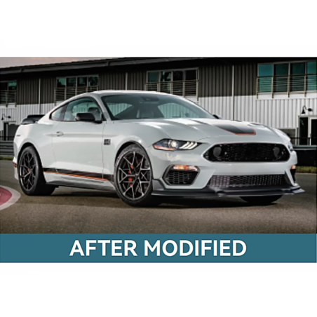 Paraurti anteriore compatibile con Ford Mustang Mk6 VI Sixth Generation Facelift (2018-2022) (Cod. K