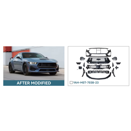 Paraurti anteriore compatibile con Ford Mustang Mk7 VII Seventh Generation (2023 in poi) GT500 desig