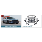 Paraurti anteriore compatibile con Ford Mustang Mk7 VII Seventh Generation (2023 in poi) GT500 desig