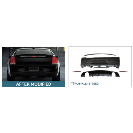 Paraurti posteriore compatibile con Chrysler 300C 300S (2015-2023) (Cod. K-RBDOGCHA3FH)