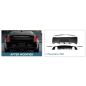 Paraurti posteriore compatibile con Chrysler 300C 300S (2015-2023) (Cod. K-RBDOGCHA3FH)