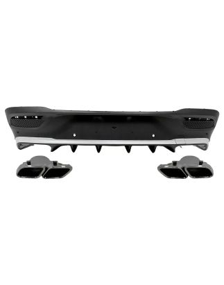 Diffusore posteriore con Terminali di scarico compatibile con Mercedes GLE C167 Sport Line (2019-202