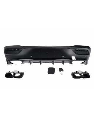 Diffusore posteriore con Terminali di scarico compatibile con Mercedes GLE C167 Sport Line (2019-202