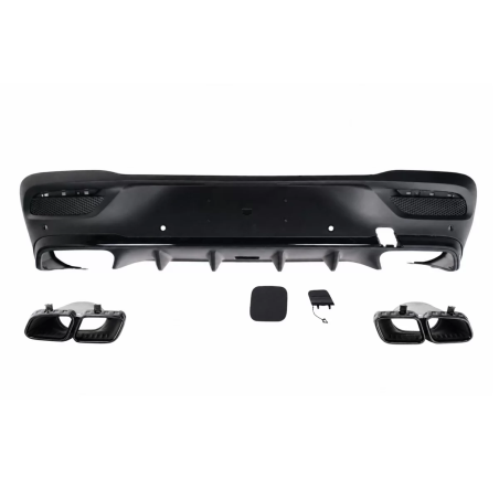 Diffusore posteriore con Terminali di scarico compatibile con Mercedes GLE C167 Sport Line (2019-202