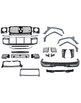 Conversion Kit carrozzeria compatibile con Mercedes G-Classe W465 (2024-in poi) G63 B-look nero Gril