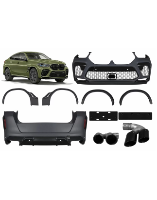 Kit carrozzeria completo compatibile con BMW X6 G06 (2018-2022) X6M design (Cod. K-CBBMG06X6MAP)