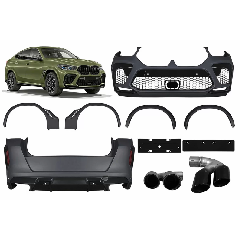 Kit carrozzeria completo compatibile con BMW X6 G06 (2018-2022) X6M design (Cod. K-CBBMG06X6MAP)
