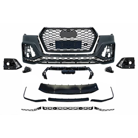Paraurti anteriore compatibile con Audi Q5 SUV FY (2017-2020) RS design (Cod. K-FBAUQ5FYSLAP)