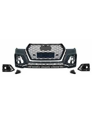 Paraurti anteriore compatibile con Audi Q5 SUV FY (2017-2020) RS design (Cod. K-FBAUQ5FYSLAP)