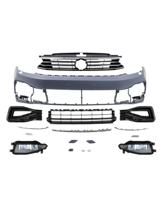 Paraurti anteriore compatibile con VW Passat B8 3G (2015-2018) in poigrade to B8.5 R design (Cod. K-