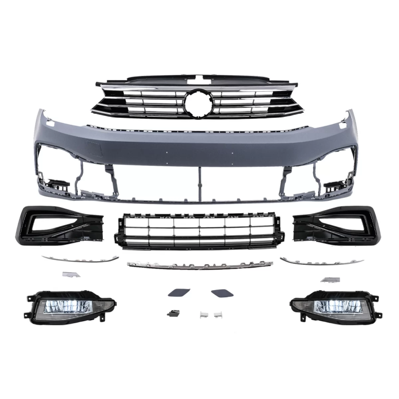 Paraurti anteriore compatibile con VW Passat B8 3G (2015-2018) in poigrade to B8.5 R design (Cod. K-