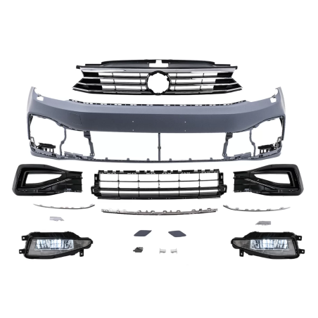 Paraurti anteriore compatibile con VW Passat B8 3G (2015-2018) in poigrade to B8.5 R design (Cod. K-