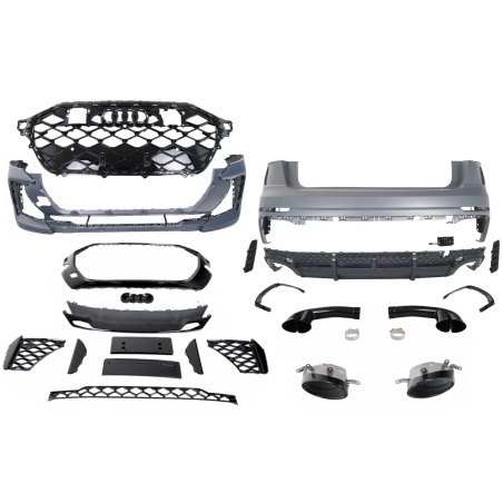 Kit carrozzeria compatibile con Audi Q8 SUV Facelift (2024-) RS design (Cod. K-CBAUQ8FLRS)
