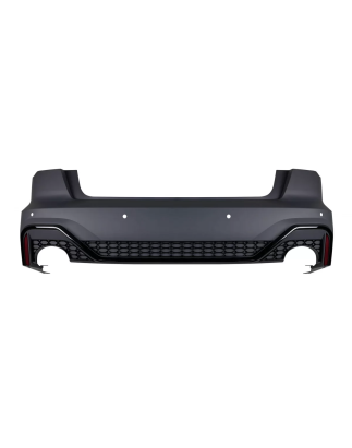 Paraurti posteriore compatibile con Audi A6 C8 4K Berlina (2018-in poi) RS design (Cod. K-RBAUA64KRS