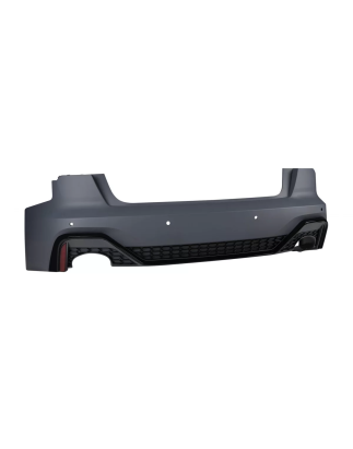 Paraurti posteriore compatibile con Audi A6 C8 4K Berlina (2018-in poi) RS design (Cod. K-RBAUA64KRS