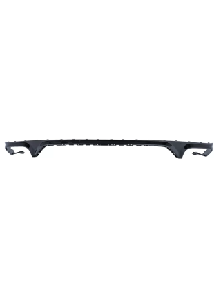 Spoiler diffusore sottoparaurti posteriore Double Outlet compatibile con Audi Q8 S-Line (2018-2023) 