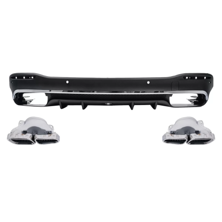 Diffusore posteriore con Terminali di scarico compatibile con Mercedes GLE W167 SUV V167 Sport Line 