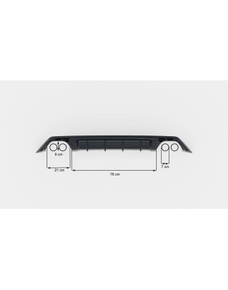 Sottoparaurti posteriore Ford Focus Hatchabck ST-Line (Cod. M-FO-FO-4-STLINE-RS2G)