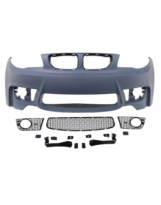 Paraurti anteriore compatibile con BMW 1 Serie E81 E82 E87 E88 (2004-2011) 1M design (Cod. K-FBBME87