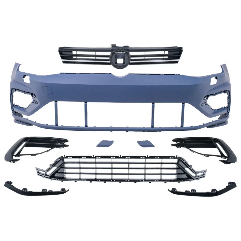 Paraurti anteriore compatibile con VW Golf 7 VII (2013-2017) R-Line design (Cod. K-FBVWG7RCN)