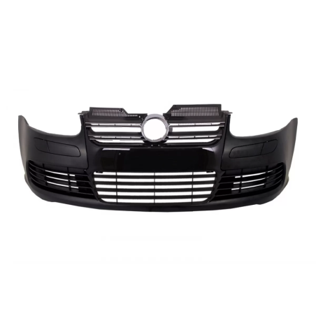 Paraurti anteriore compatibile con VW Golf V 5 (2003-2007) Jetta (2005-2010) R32 Piano Glossy nero G