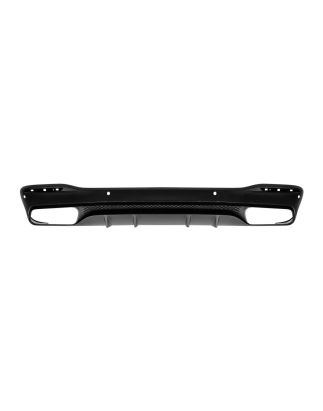 Diffusore posteriore con Silver Terminali di scarico compatibile con Mercedes GLE W167 SUV V167 Spor