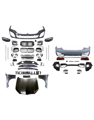 Kit carrozzeria compatibile con BMW 7 Serie F01 (2008-2015) Conversion to G12 design Facelift (Cod. 
