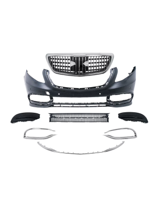 Paraurti anteriore compatibile con Mercedes Classe V W447 Vito (2014-2019) Sport Line design (Cod. K