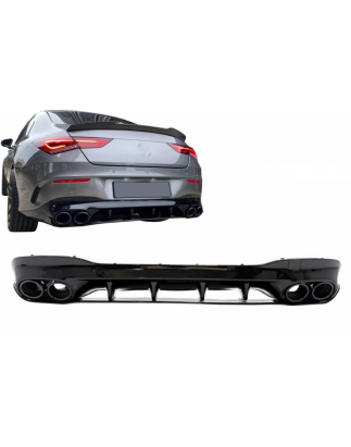 Diffusore posteriore and Terminali di scarico compatibile con Mercedes CLA X118 Shooting Brake C118 