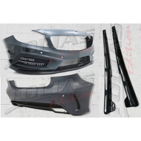 Kit carrozzeria compatibile con Mercedes A-Classe W176 (2012-2015) A45 design (Cod. K-CBMBW176AMGTL)