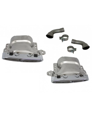 Terminali di scarico compatibile con Mercedes A-Classe W176 (2012-2018) CLA W117 C117 (2012-2018) A4
