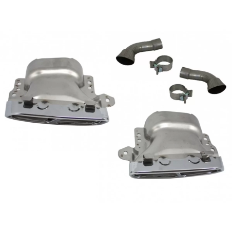 Terminali di scarico compatibile con Mercedes A-Classe W176 (2012-2018) CLA W117 C117 (2012-2018) A4