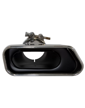 Terminali di scarico compatibile con BMW 5 Serie Berlina Touring F10 F11 F18 550i V8 LCI Square desi