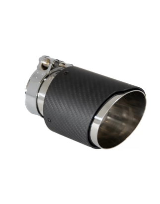 Universal Exhaust Terminali di scarico fibra di carbonio Matte Finish Inlet 6cm/2.36inch (Cod. K-GJE