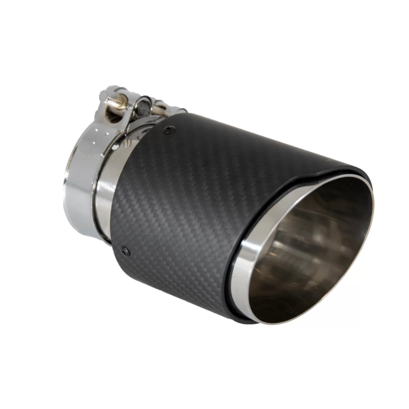 Universal Exhaust Terminali di scarico fibra di carbonio Matte Finish Inlet 6cm/2.36inch (Cod. K-GJE