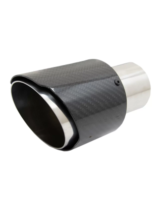 Fibra di carbonio Terminali di scarico Polished look Inlet 6.1cm (Cod. K-KLT080)