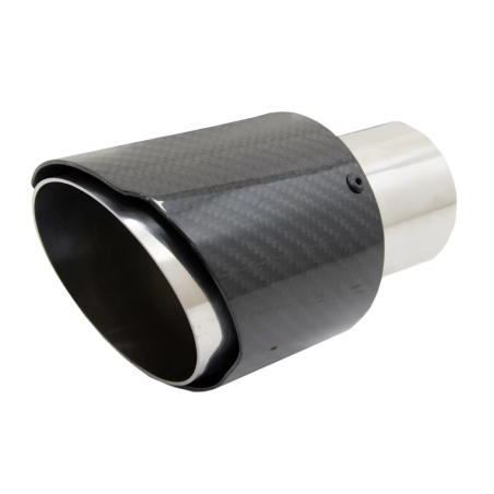 Fibra di carbonio Terminali di scarico Polished look Inlet 6.1cm (Cod. K-KLT080)