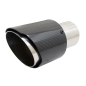 Fibra di carbonio Terminali di scarico Polished look Inlet 6.1cm (Cod. K-KLT080)