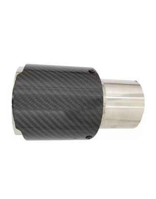 Fibra di carbonio Terminali di scarico Polished look Inlet 6.1cm (Cod. K-KLT080)