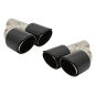 Fibra di carbonio Terminali di scarico Polished look Inlet 6.3cm (Cod. K-KLT079)